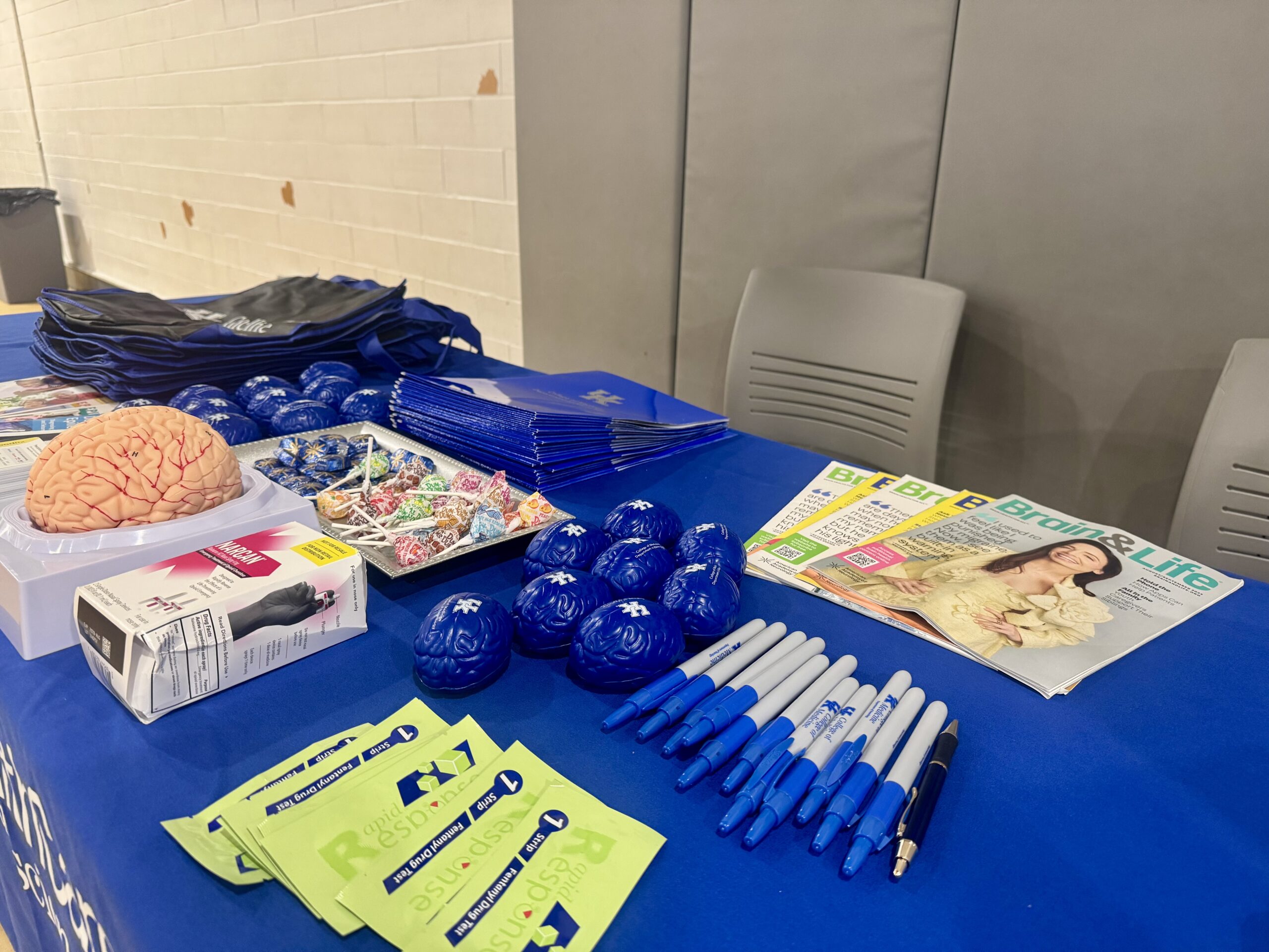 Omega Psi Phi Health Brain Aging Event photo of brain health table